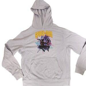 Marvel Spider-Man Hoodie Mens‎ Small Graphic Pullover Sweatshirt Miles Morales
